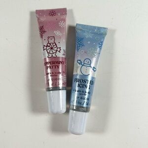 Bath & Body Works Peppermint Patty and Frosted Icicle Lip Gloss Set
